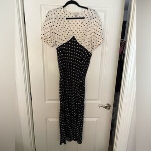 Polkadot maxi dress- m